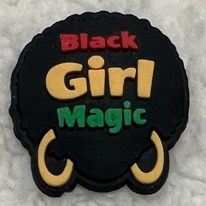 NEW: Croc Shoe Charm (Black Girl Magic)